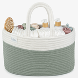 Rope Diaper Caddy by Comfy Cubs - Sage