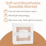 Muslin Swaddle Blanket, 1 Pack - Blush Sun