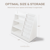 Kids Bookshelf - White