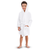 Muslin Bath Robe for Kids, White by Comfy Cubs