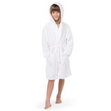 Muslin Bath Robe for Kids, White by Comfy Cubs