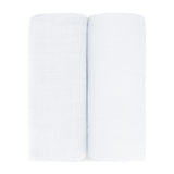 Muslin Swaddle Blanket, 2 Pack by Comfy Cubs - White