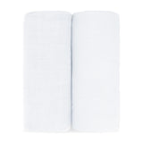 Muslin Swaddle Blanket, 2 Pack - White