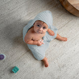 Baby Hooded Towels - Slate Grey