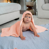 Baby Hooded Towels - Lace Pink