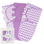 Baby Swaddle Blankets 3 Pack - Purple